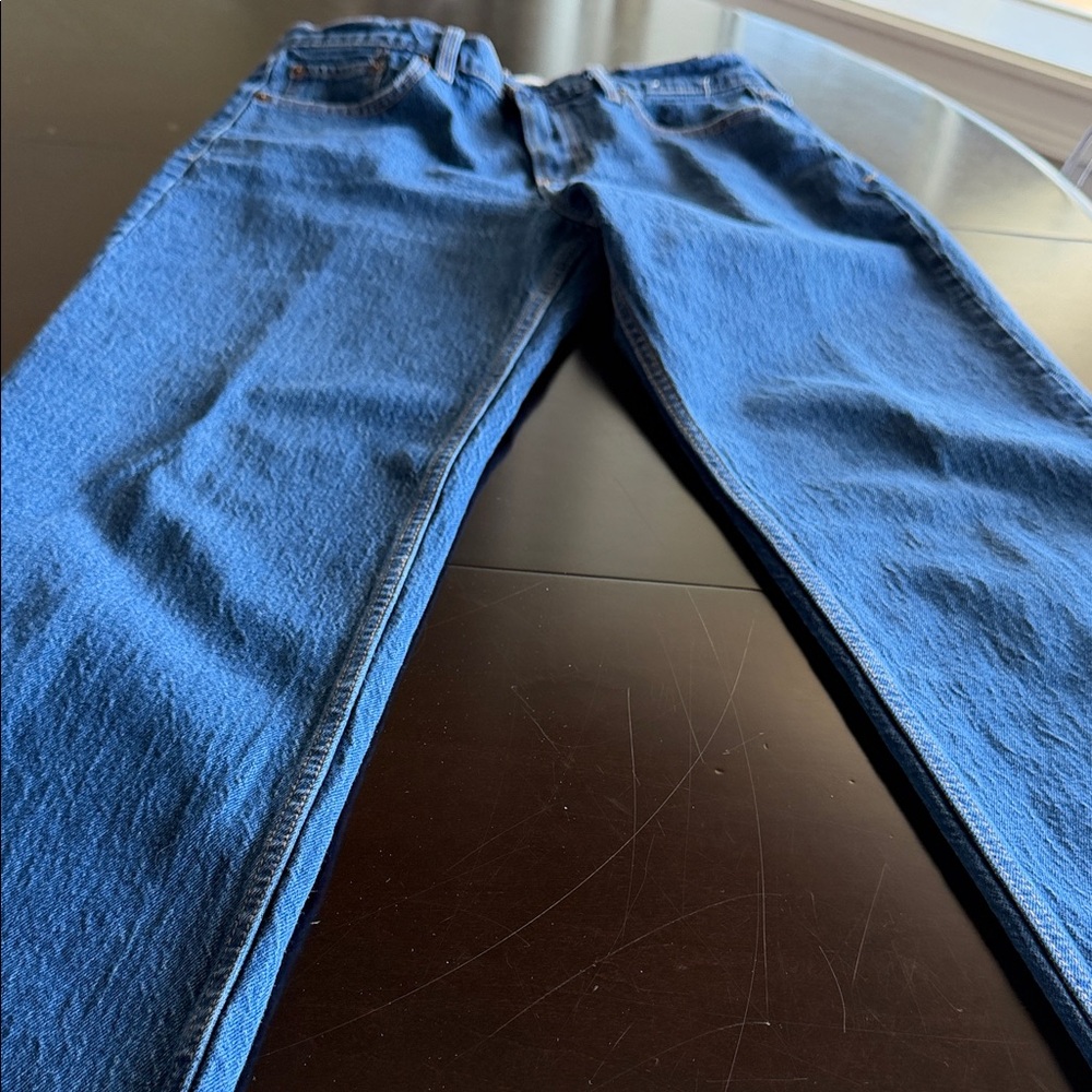 Abercrombie & Fitch Women’s The Baggy Low Rise Blue Denim Jeans